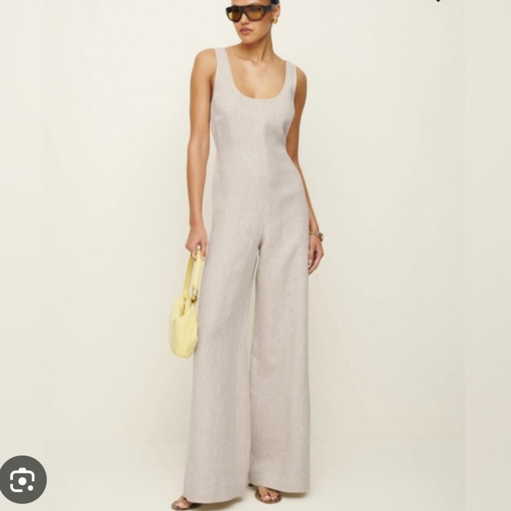 Reformation Nell Linen Jumpsuit